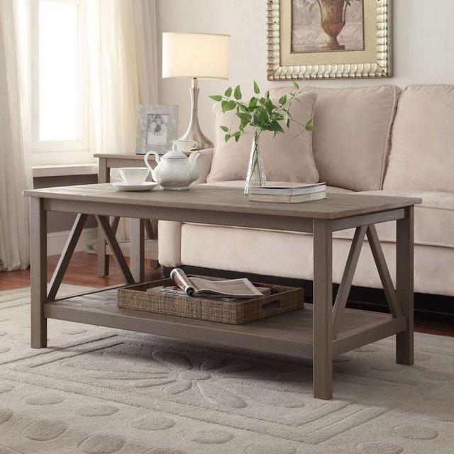 Titian Pine Coffee Table in Rustic Grey