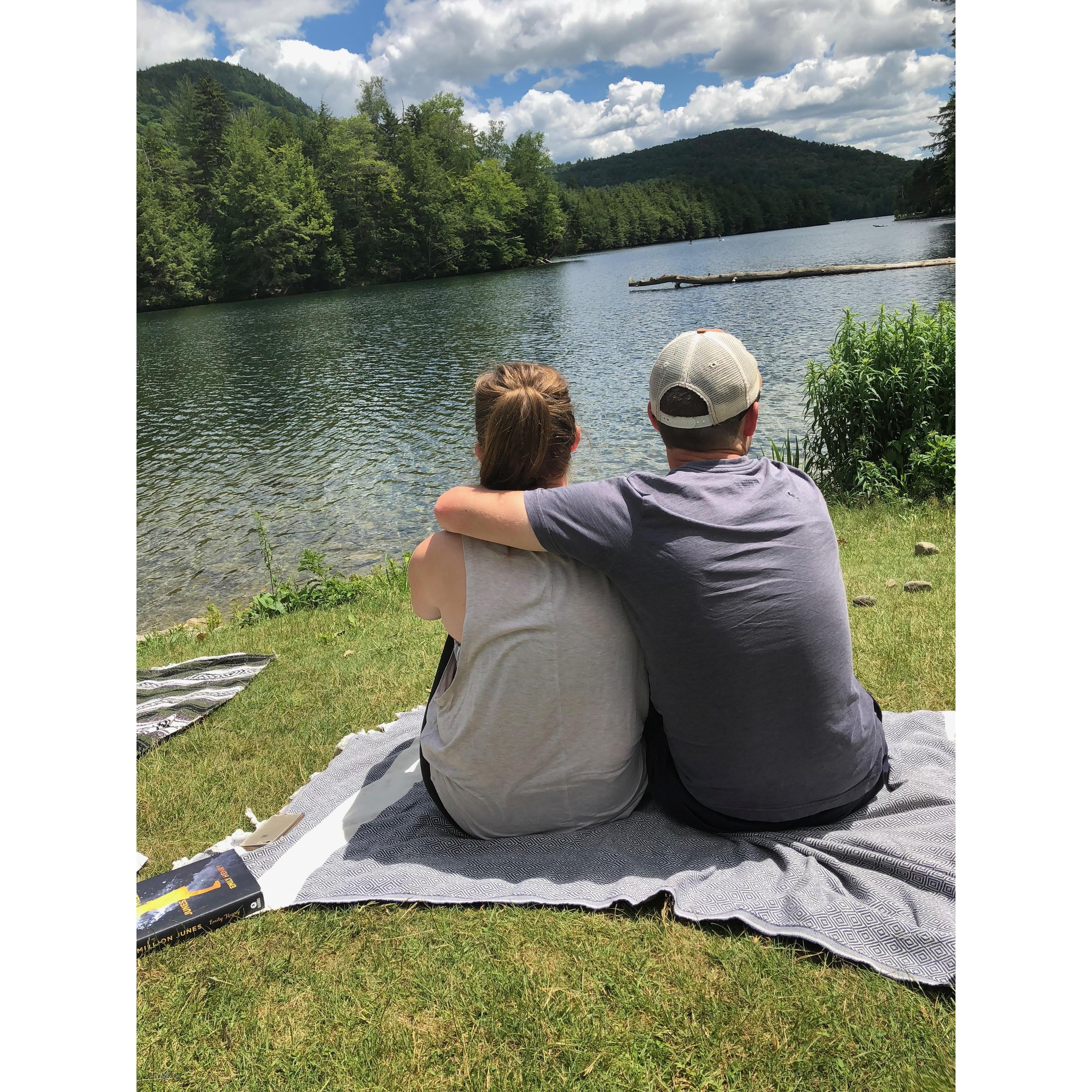 Enjoying Vermont views (July 2018)