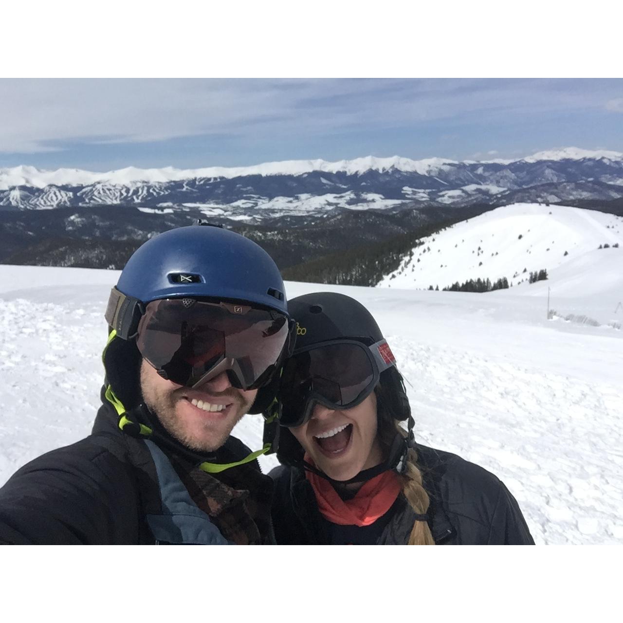 This is from closing weekend at Keystone this year! It is as far back in Keystone as you can go and requires a hike to get there, something Ryan will try to convince everyone to do.