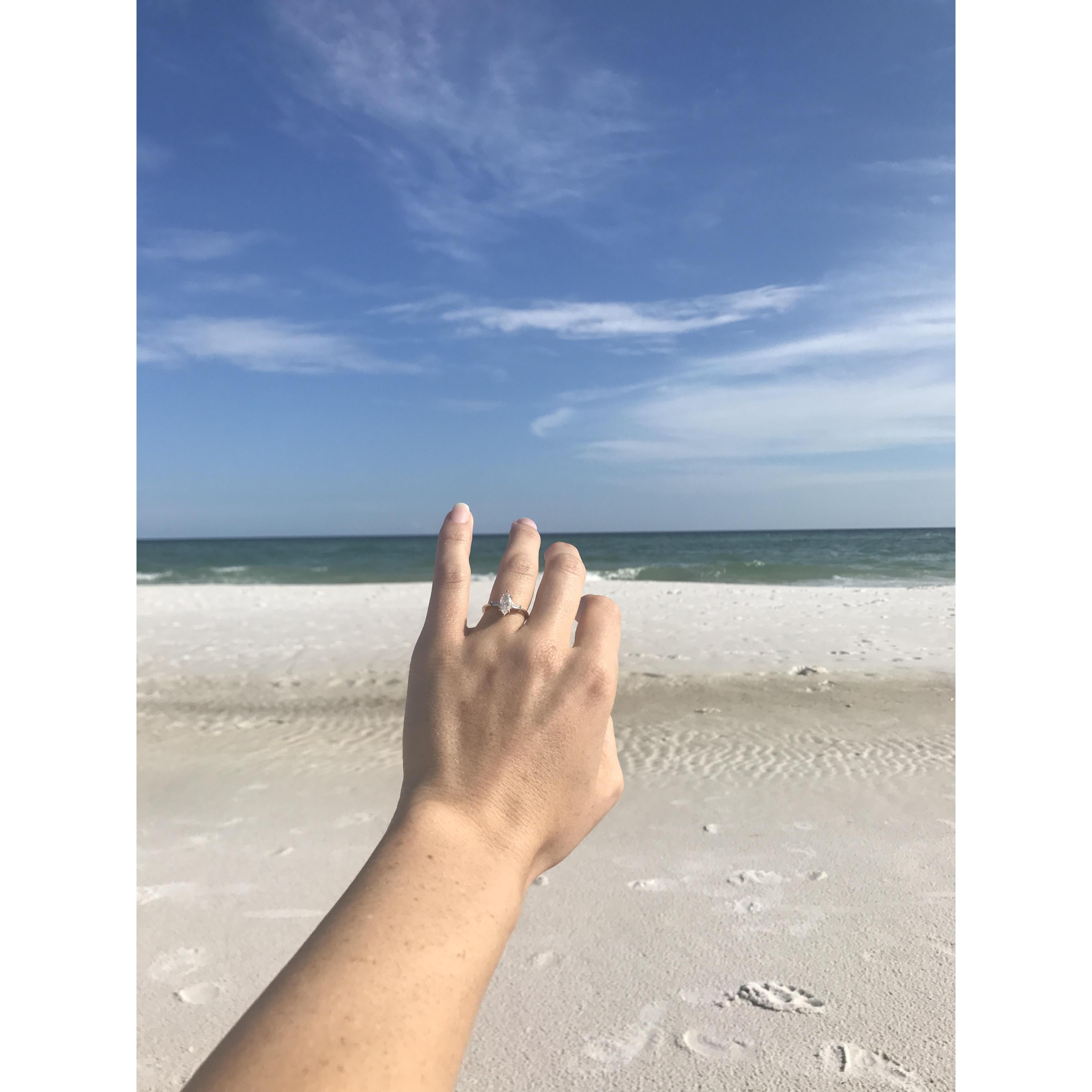 Post engagement beach camping trip - Destin, FL.