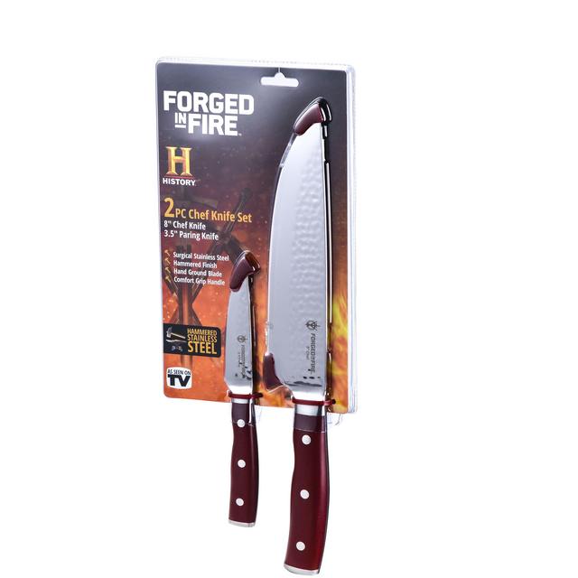 Forged in Fire 8" Chef and 3.5" Paring 2pc Knife set