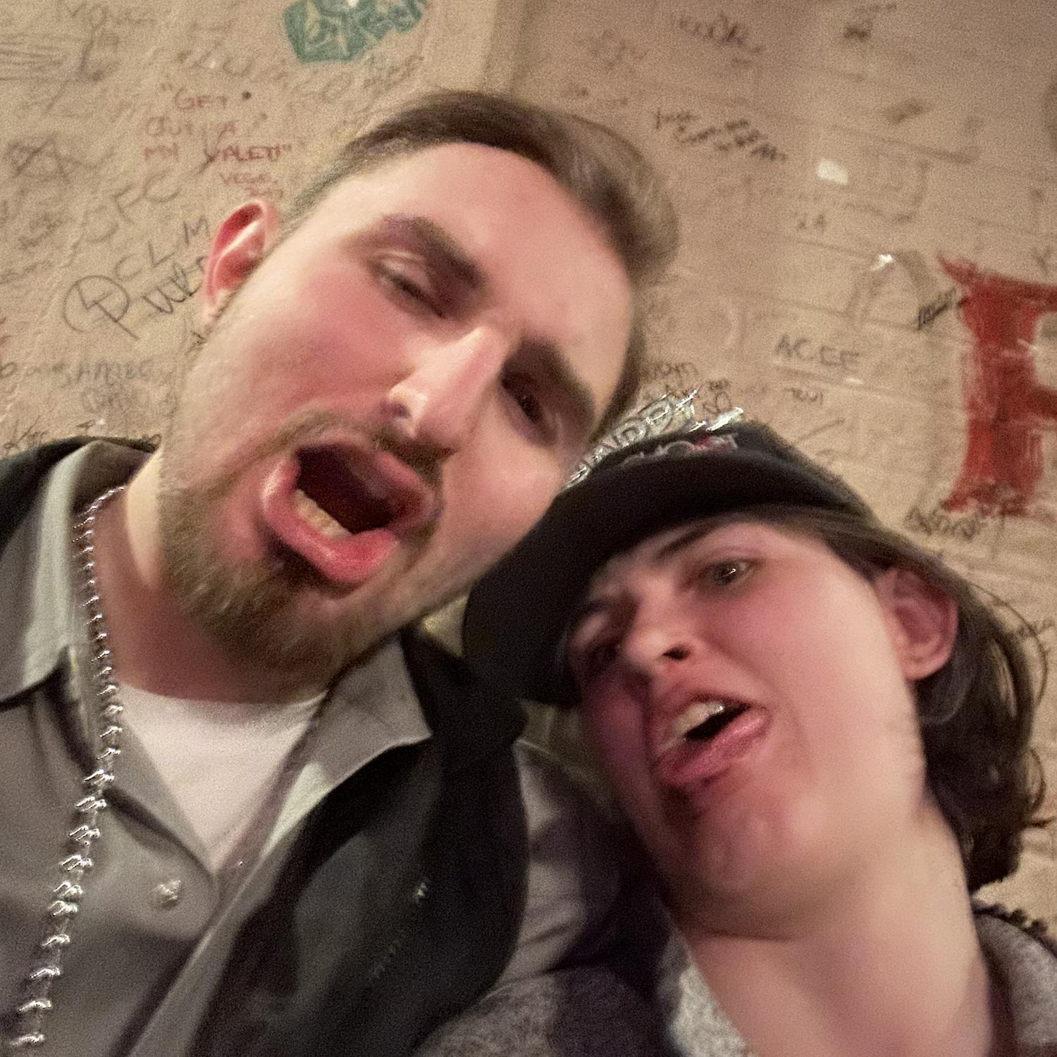 Couple drinks in, New Year’s fun!