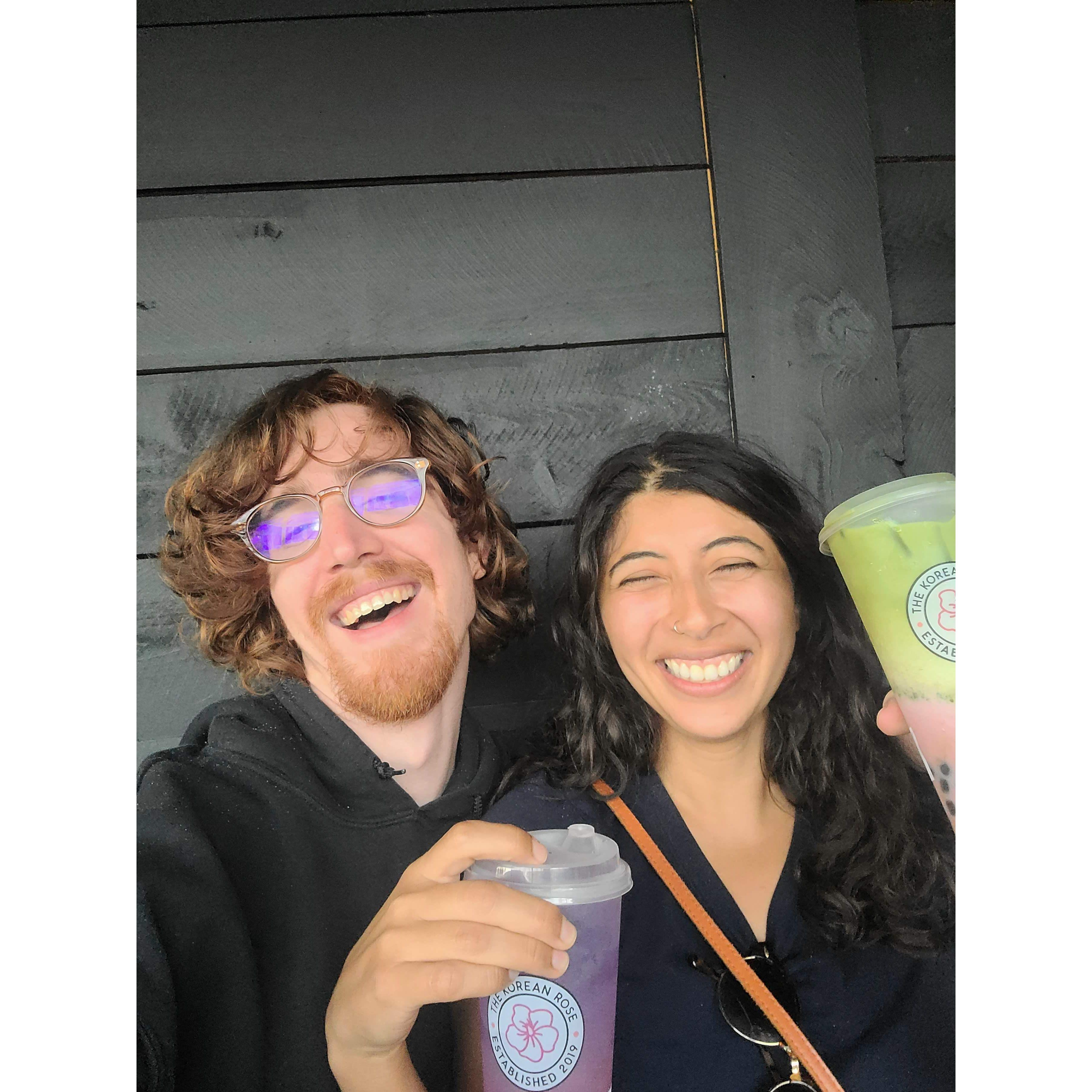 Our first day trip to San Diego, where we had boba & tacos el gordo