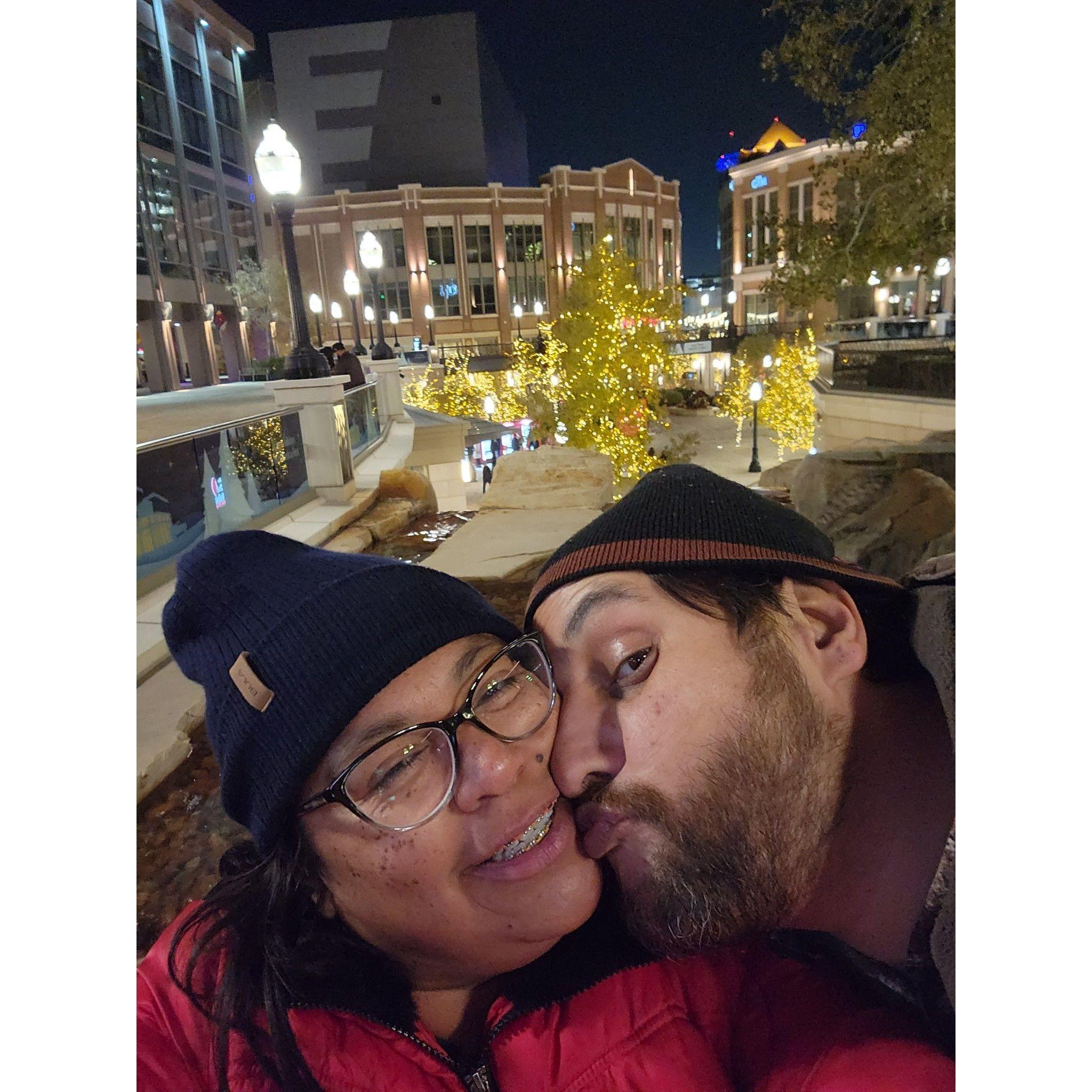 Celebrating the Christmas season.