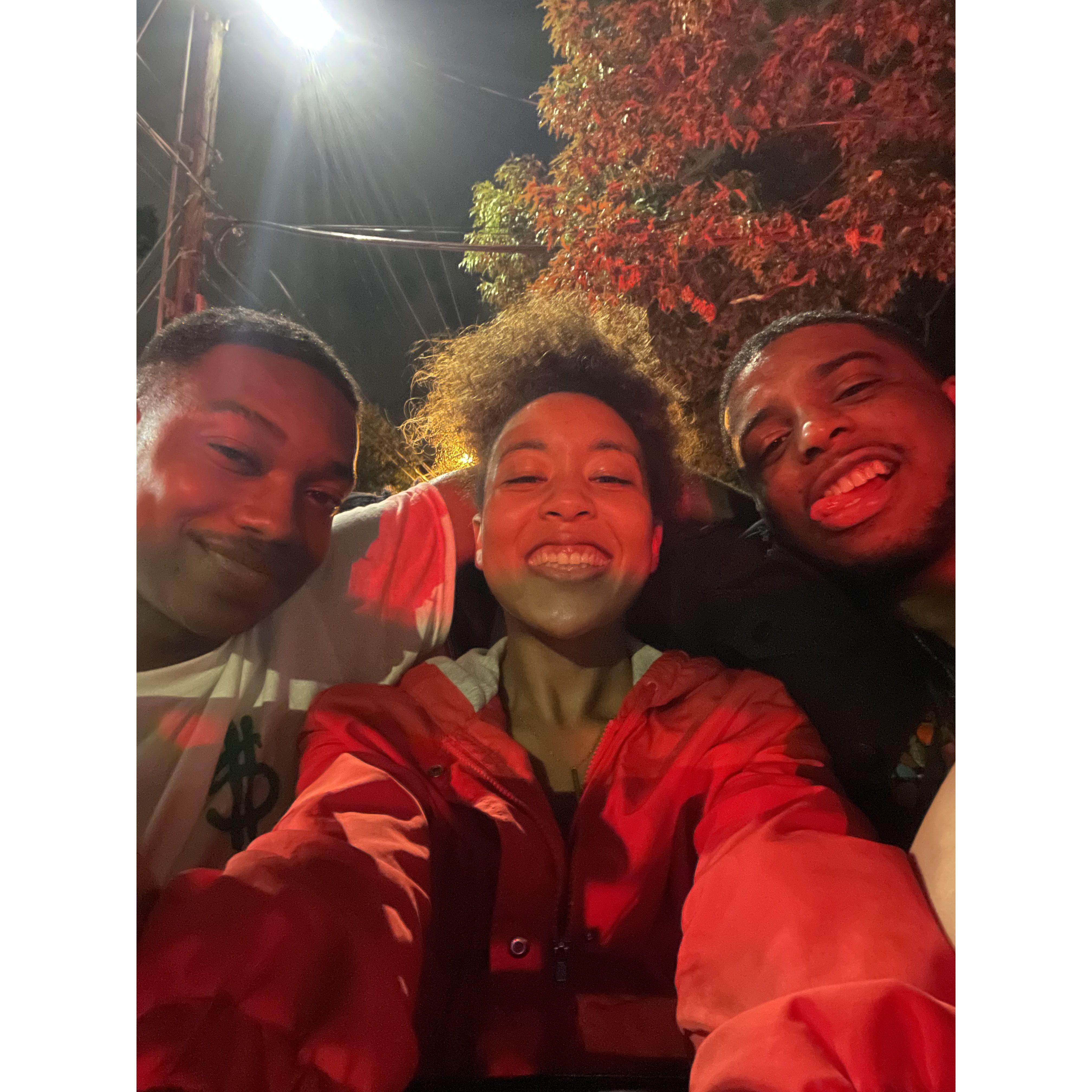 Robert, Paris, and Kor visiting friends in Atlanta!