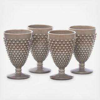 Gigi Hobnail Water Goblet, Set of 4