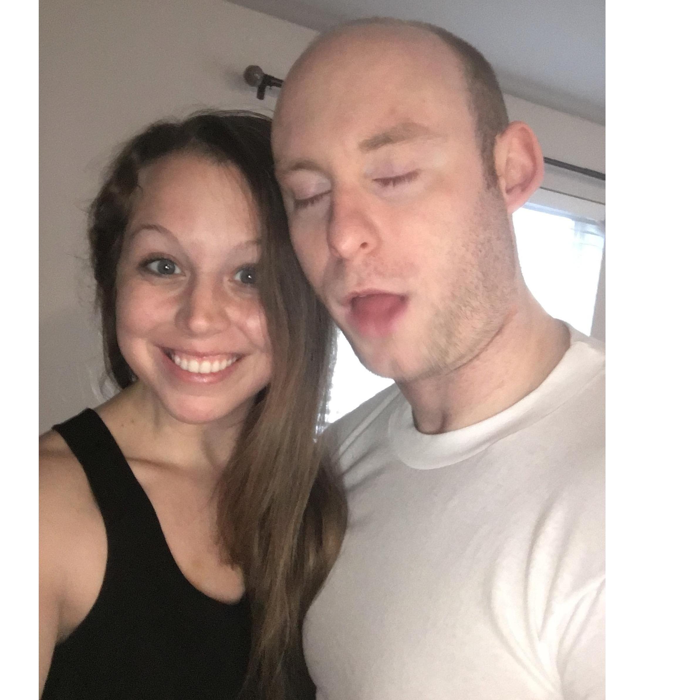 From the archives.. Our first picture together. #oneluckywoman