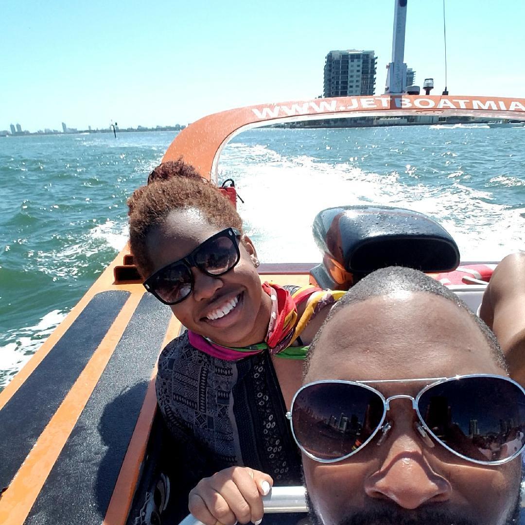 Miami was so fun. He doesnt like this picture