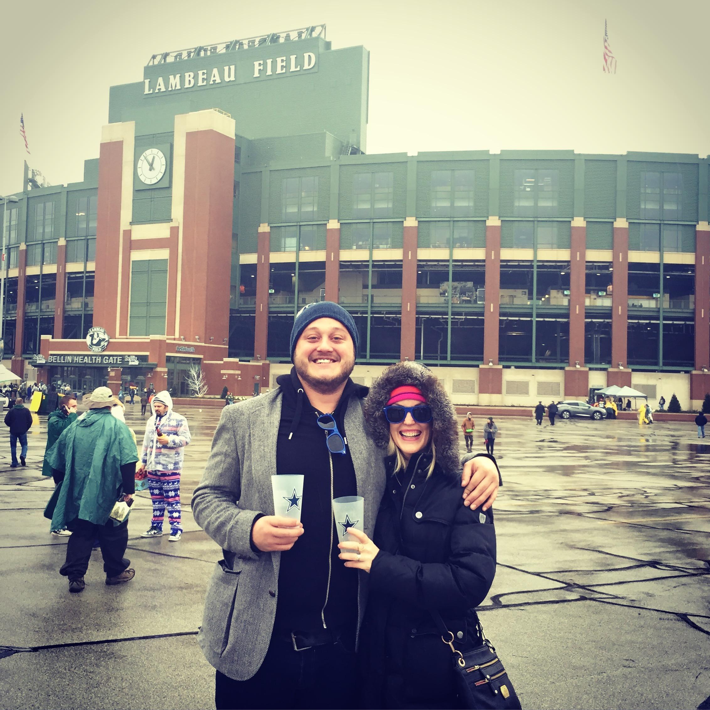Cowboys vs Packers at Lambeau! Thanks Terry and Brian! 2016