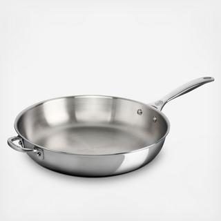 Stainless Deep Fry Pan with Helper Handle