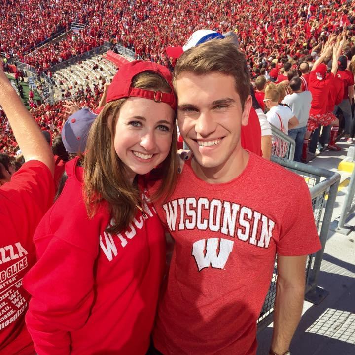 Our first of many Badger football games!