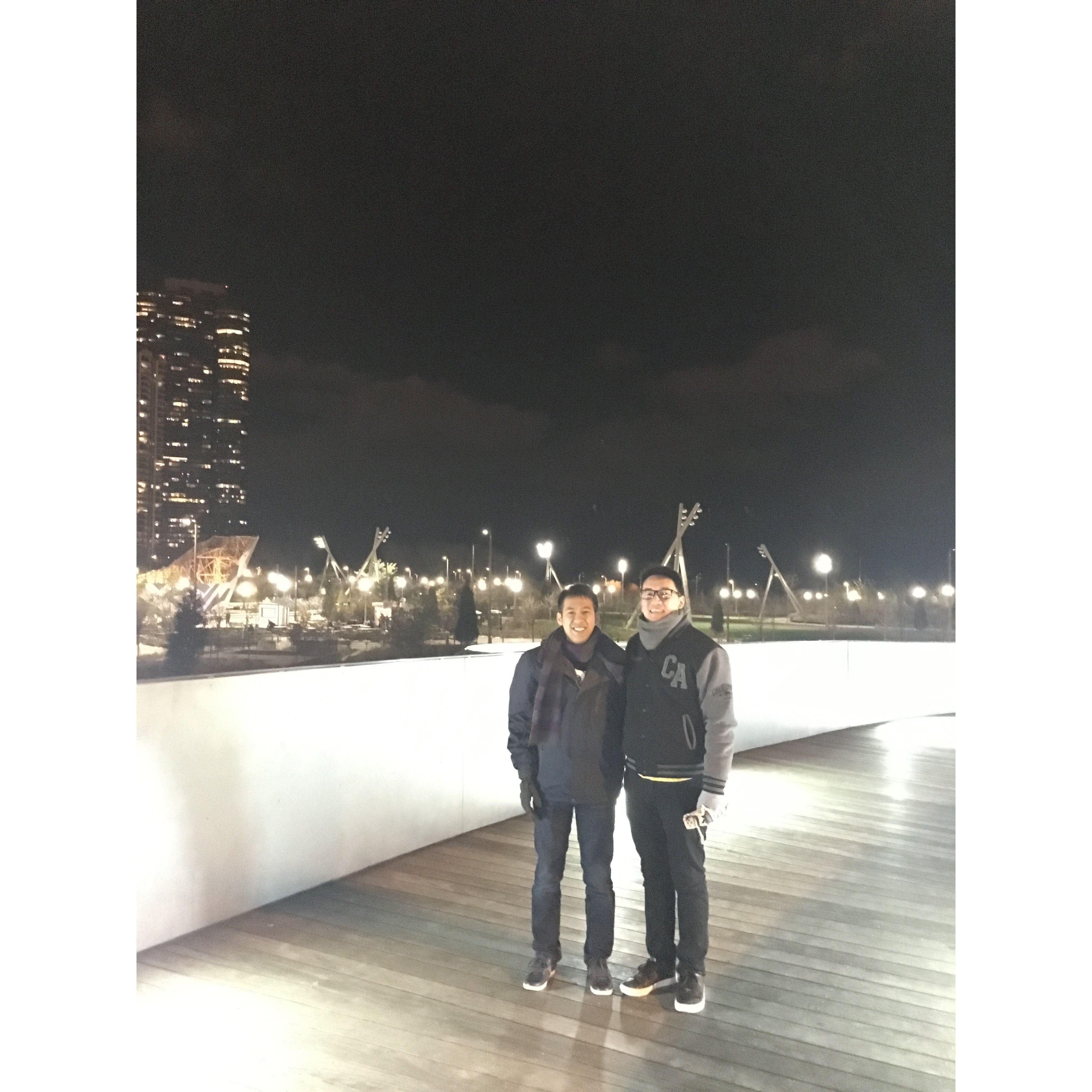 Kevin visits George in Chicago.