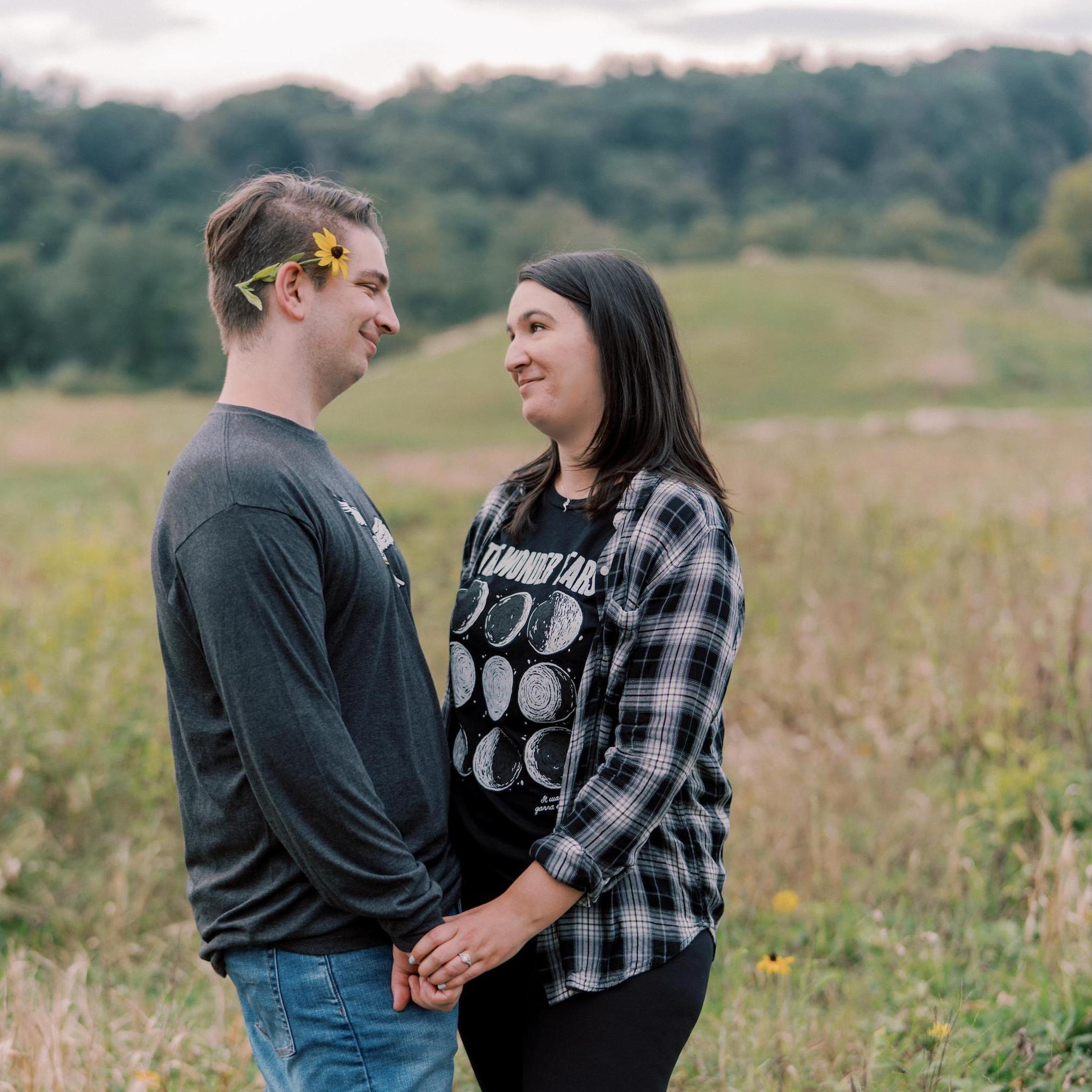 Goofin' around during our North Park engagement session