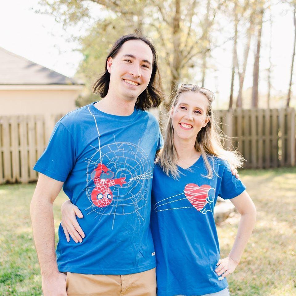 My matron of honor Alicia, gifted us these shirts saying she wanted us to be "that couple" at least once. I think I can dig it.