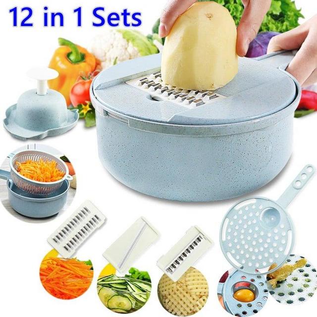 12Pcs/Sets Multi-Function Vegetable Slicer