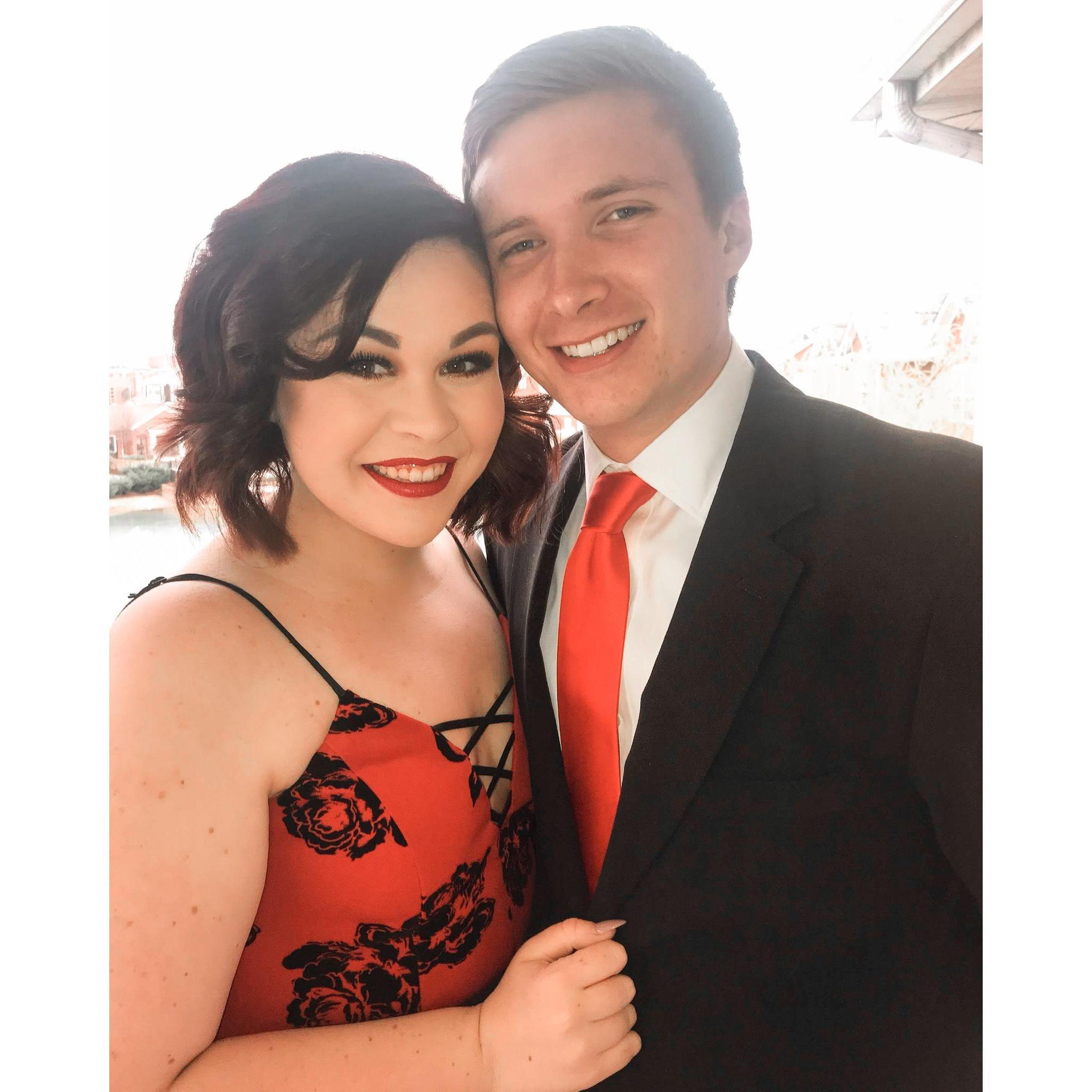 Our first sorority formal.