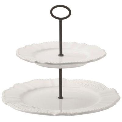 Modern Farmhouse Home™ 2-Tier Server in White