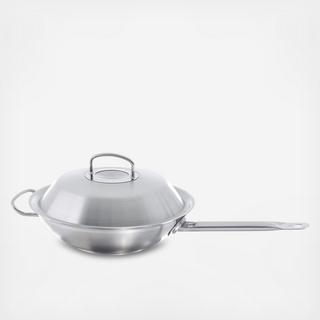 Original Profi Wok with Long Handle and Domed Lid