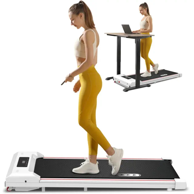 Redliro Walking Pad Under Desk Treadmill 265LBS 2.25HP Running Machine for Home Office