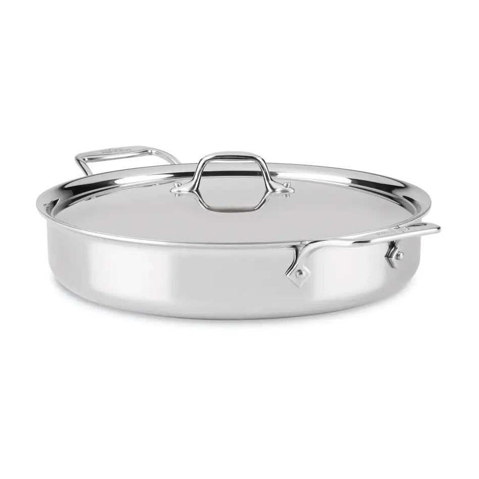 All-Clad d3 Stainless 3-ply, Mother of All Pans with lid, 6 quart