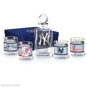 New York Yankees 5-Piece Decanter And Glasses Set