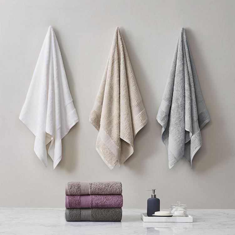 Gray Brown Egyptian Cotton Thick Bath Towel Set, Luxury Bath Towels for a  Housewarming Gift. 