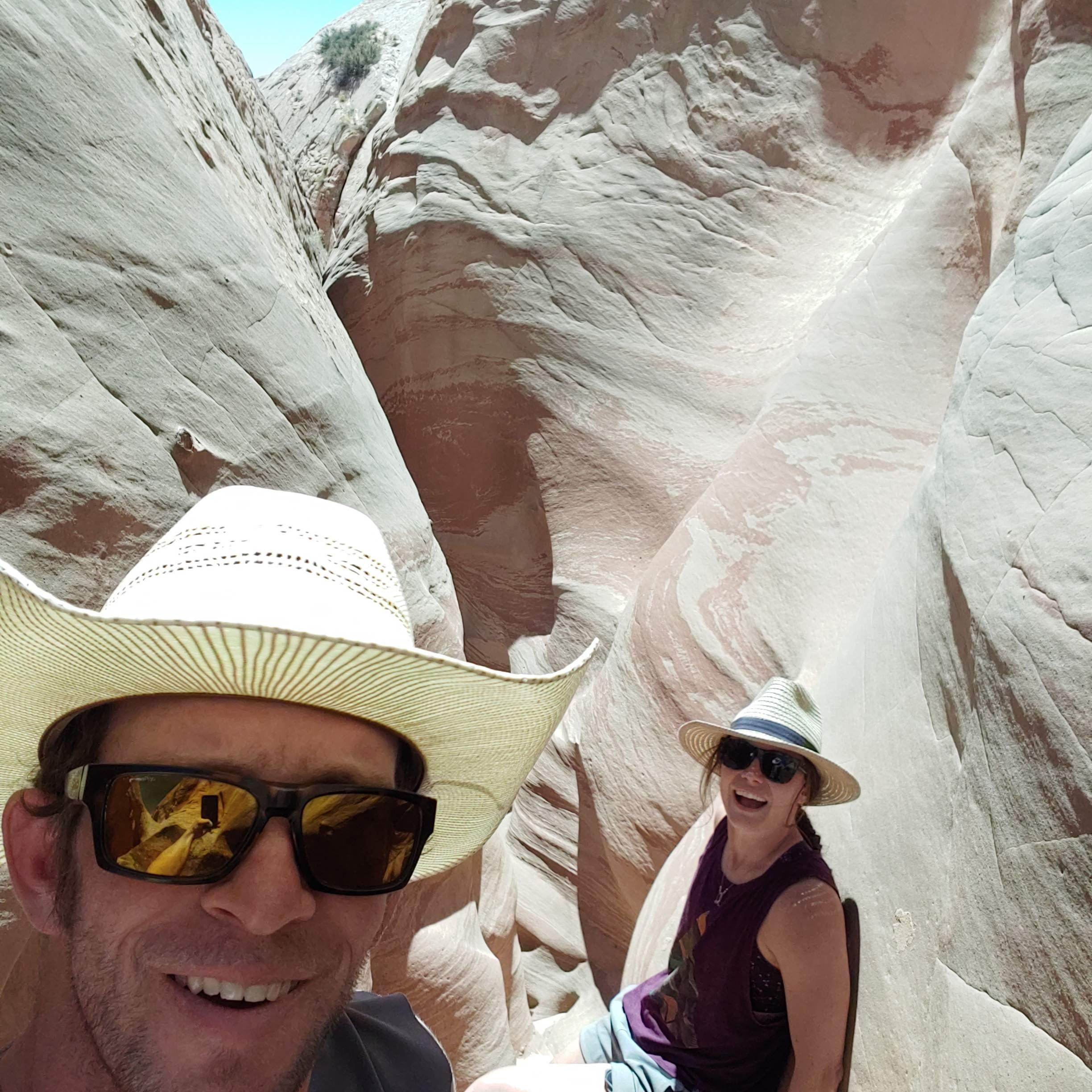 Utah slot canyon exploring.