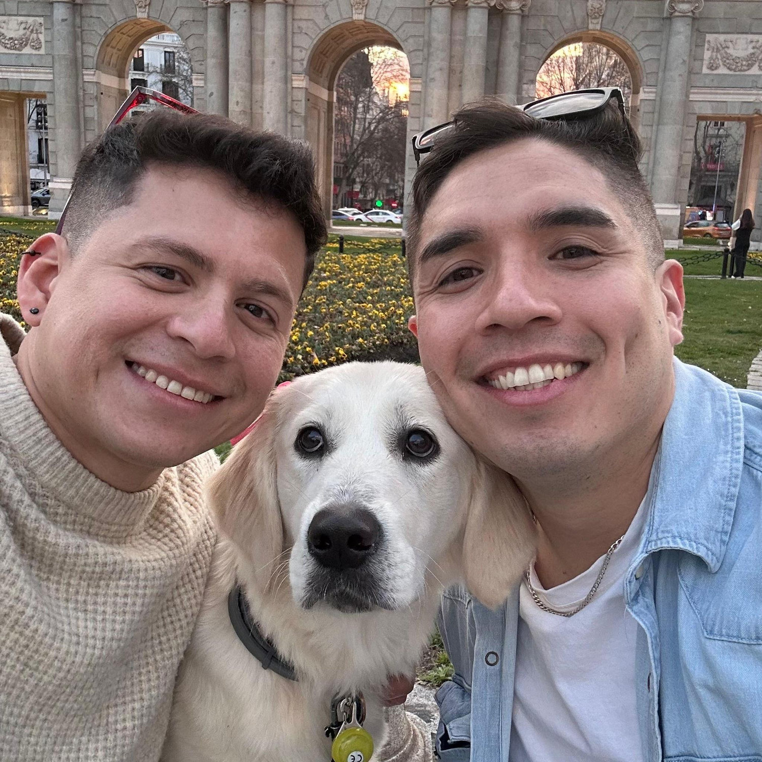 De turistas por Madrid.