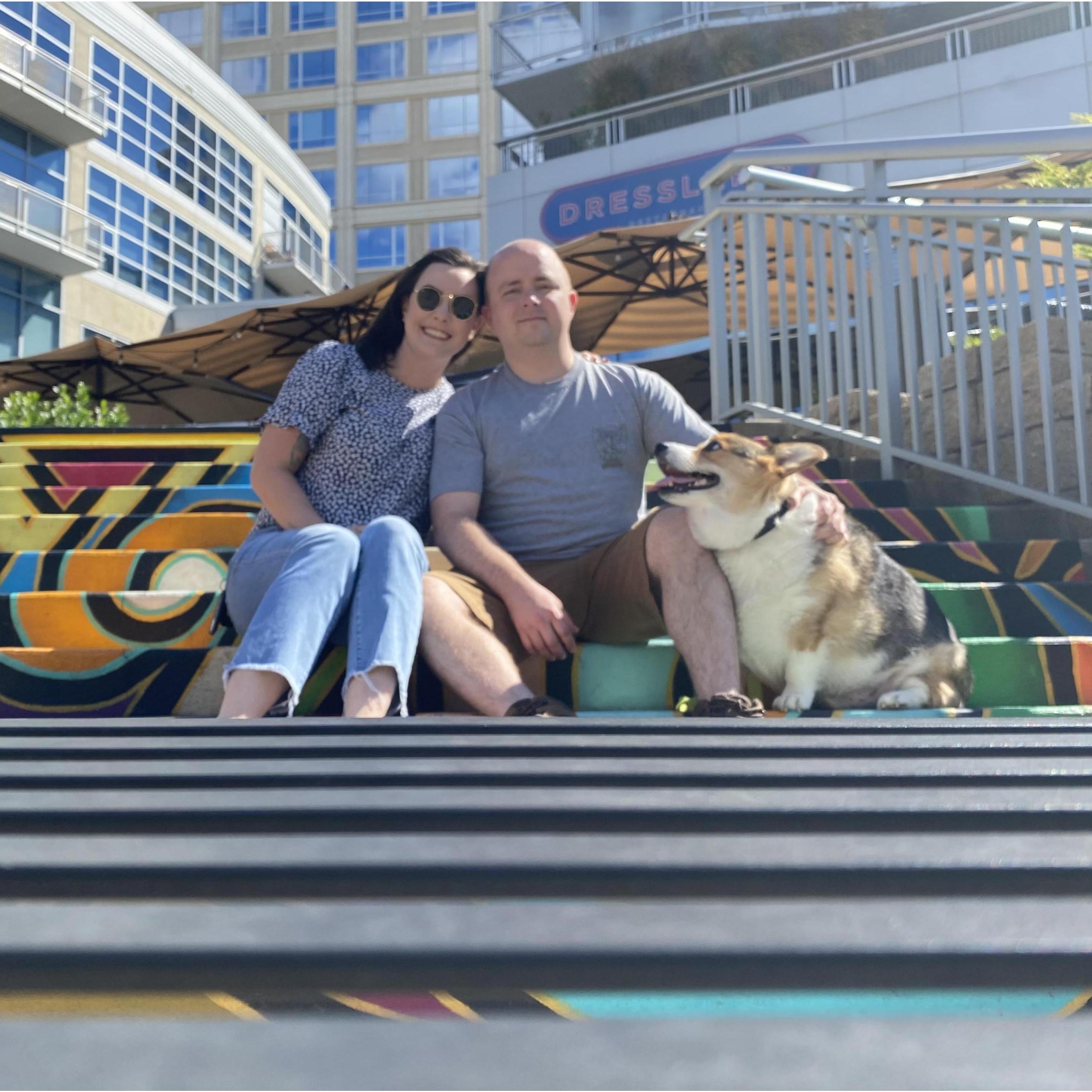 10.10.21 - An impromptu family photo while walking around Charlotte.