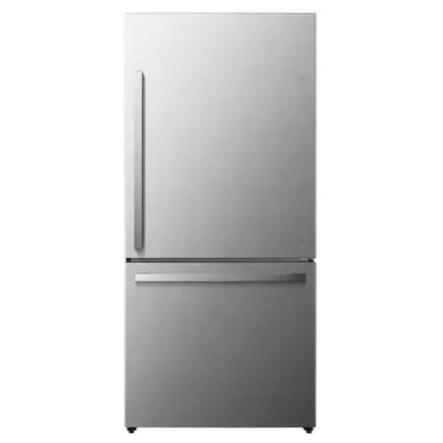 Hisense 17.2-cu ft Counter-Depth Bottom-Freezer Refrigerator (Stainless Steel) ENERGY STAR