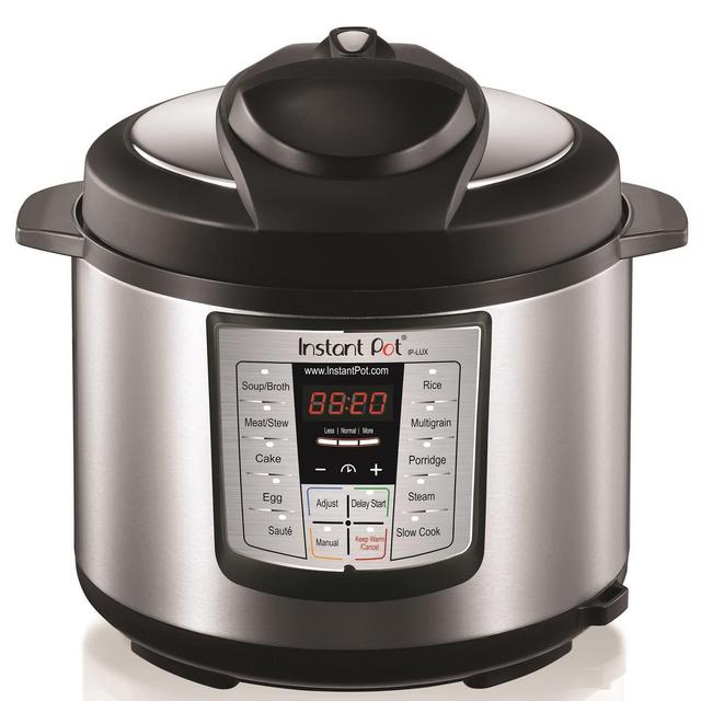 Instant Pot LUX60 V3 6 Qt 6-in-1 Muti-Use Programmable Pressure Cooker, Slow Cooker, Rice Cooker, Sauté, Steamer, and Warmer
