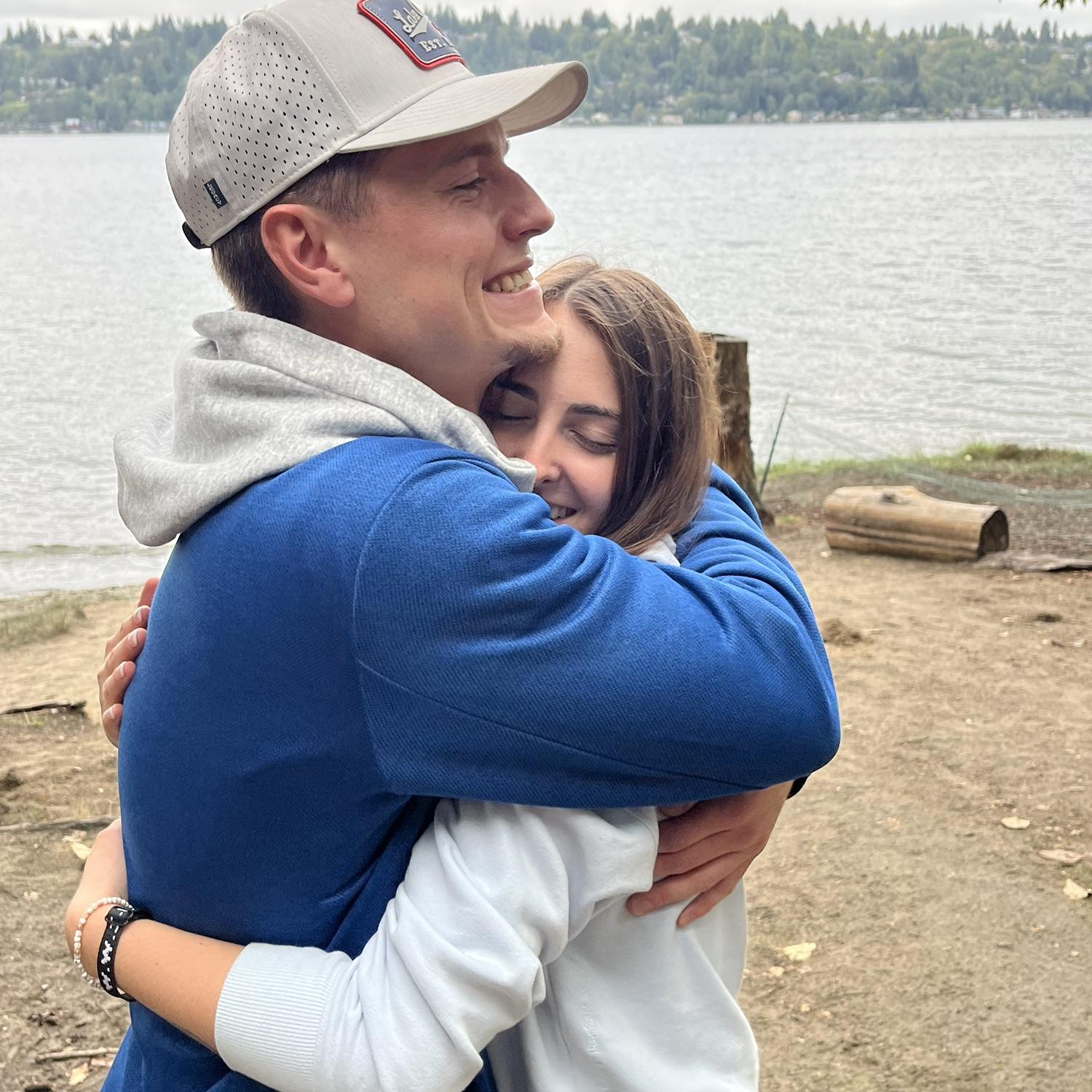 The moments after his proposal