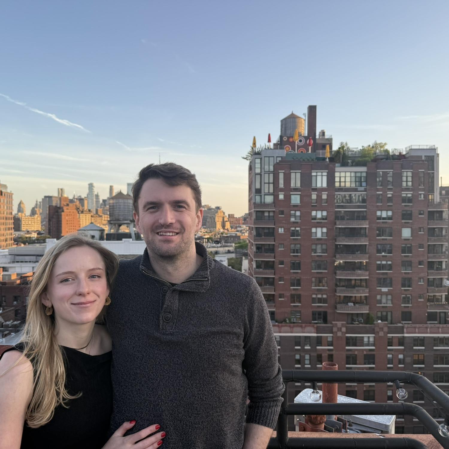On the best apartment rooftop we've ever seen! NYC