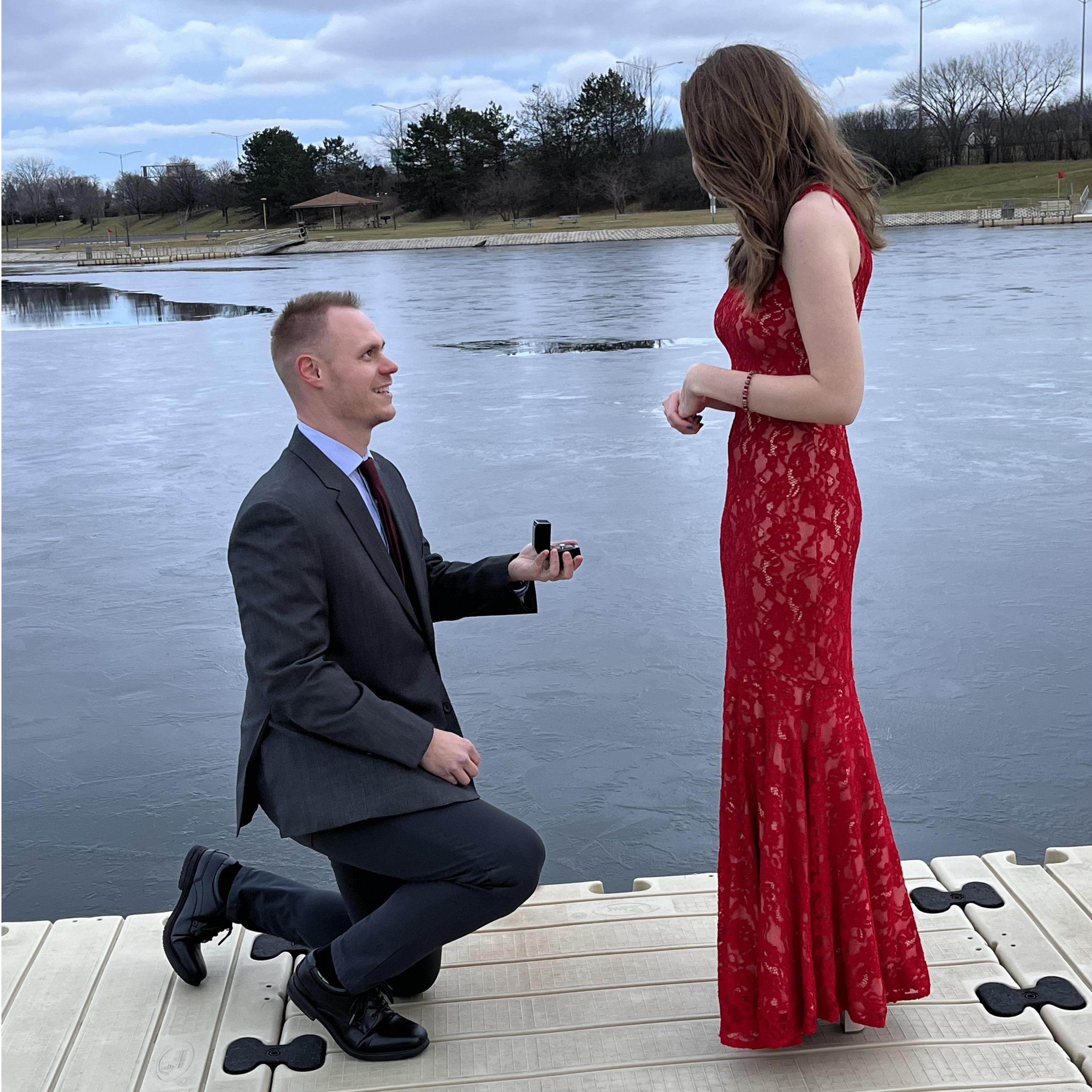 Alex's surprise proposal!