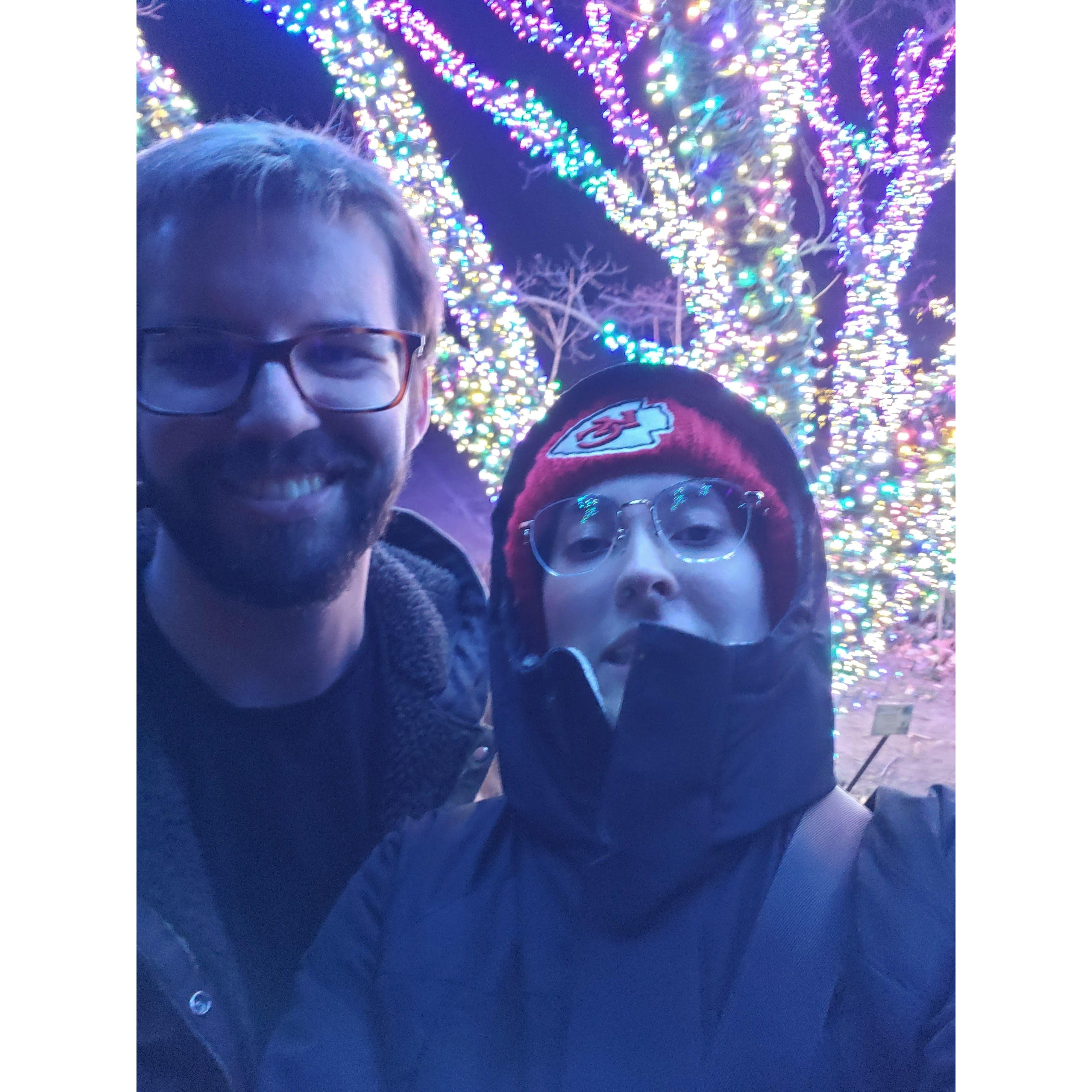 Christmastime at Powell Gardens (it was freezing)