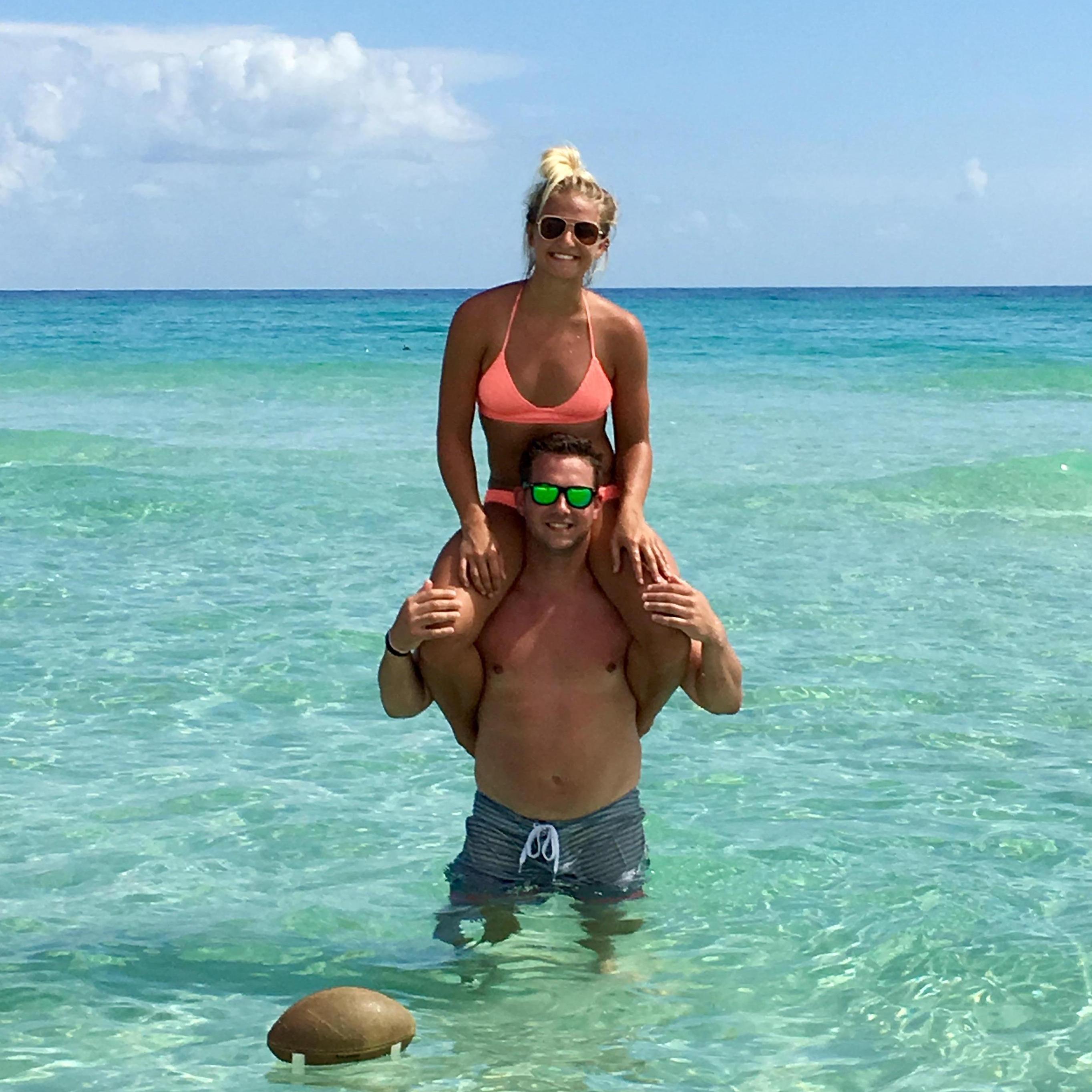 Our 1st Meyer family beach vacation together just 3 weeks after our 1st date!