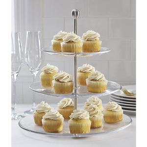 Three-Tier Glass Server