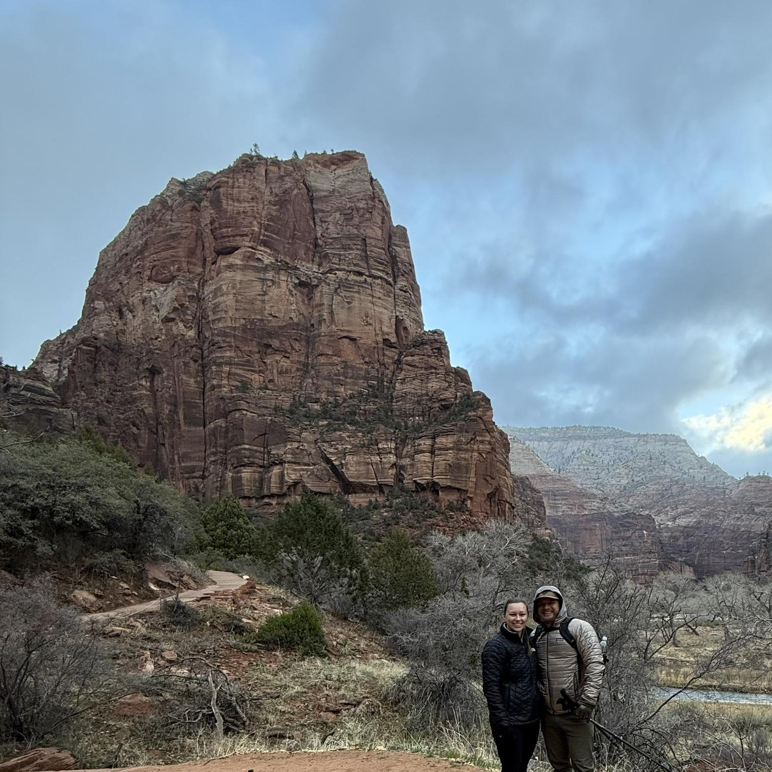 On our way up to Angels Landing in Zion National Park