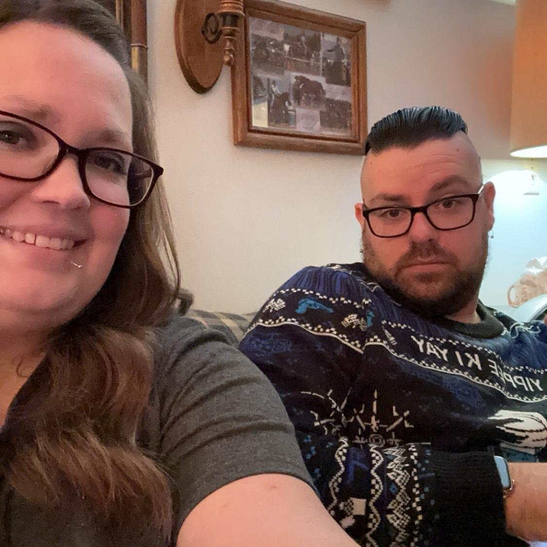 Our last Christmas as boyfriend/girlfriend.