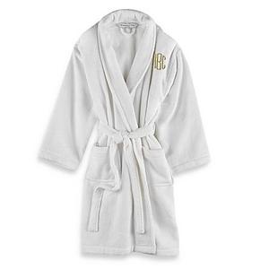 Wamsutta® Unisex Terry Bathrobe in White