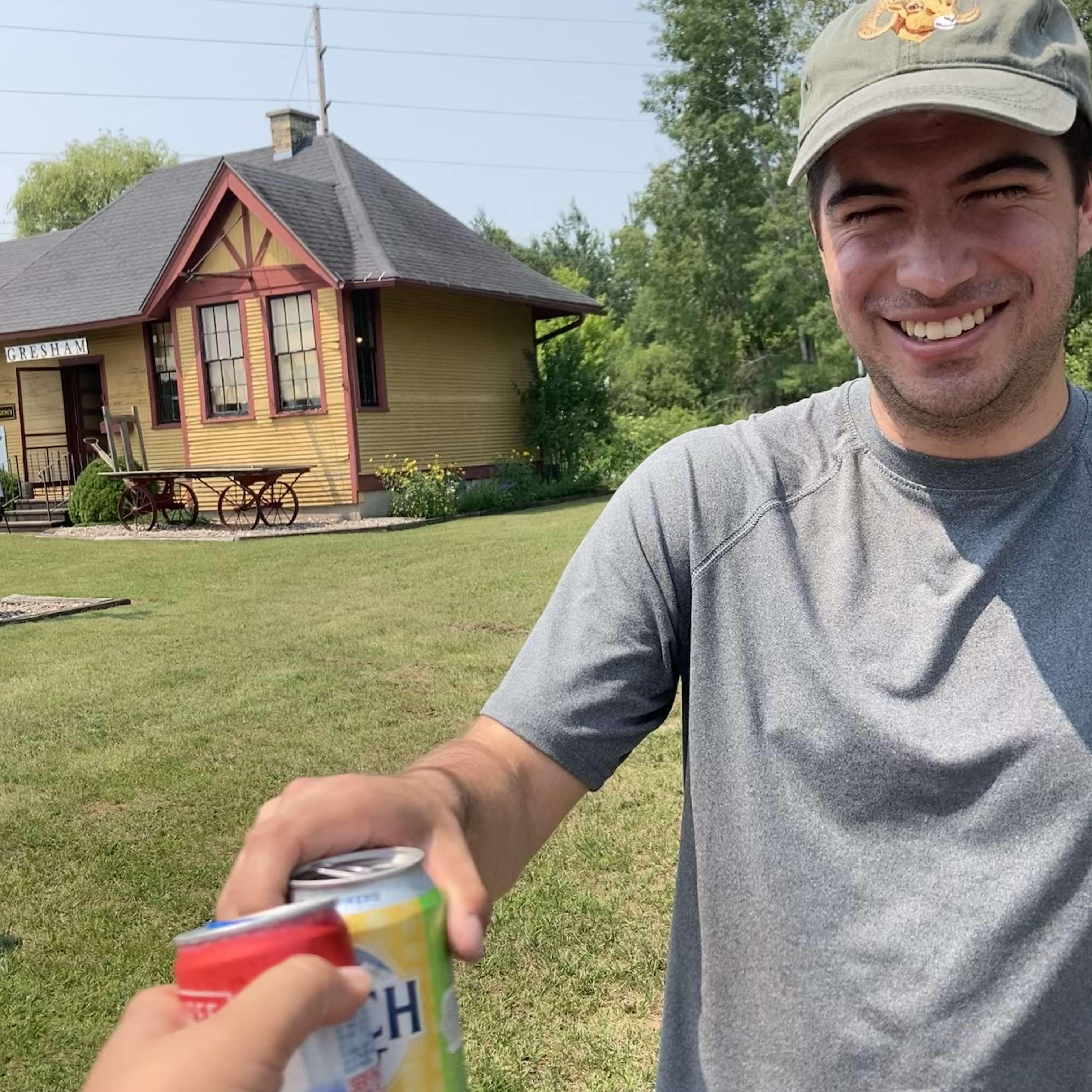 Christians 1st Gresham, WI 4th of July Parade and his first parade Busch (: July 2021