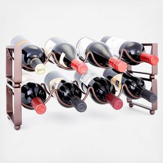 4-Bottle Stackable Wine Rack, Set of 2