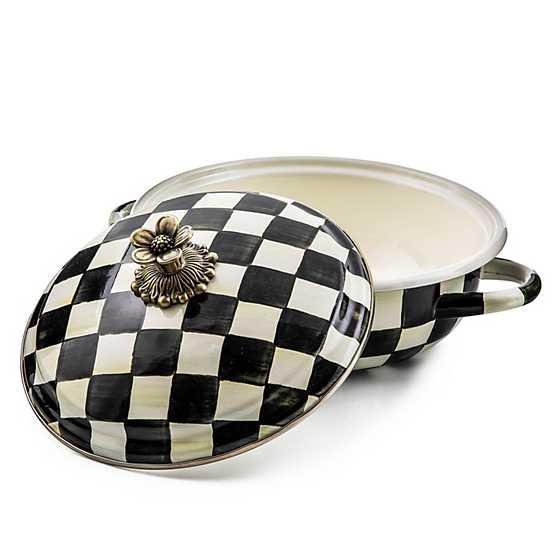 MacKenzie-Childs Courtly Check Enamel Casserbole