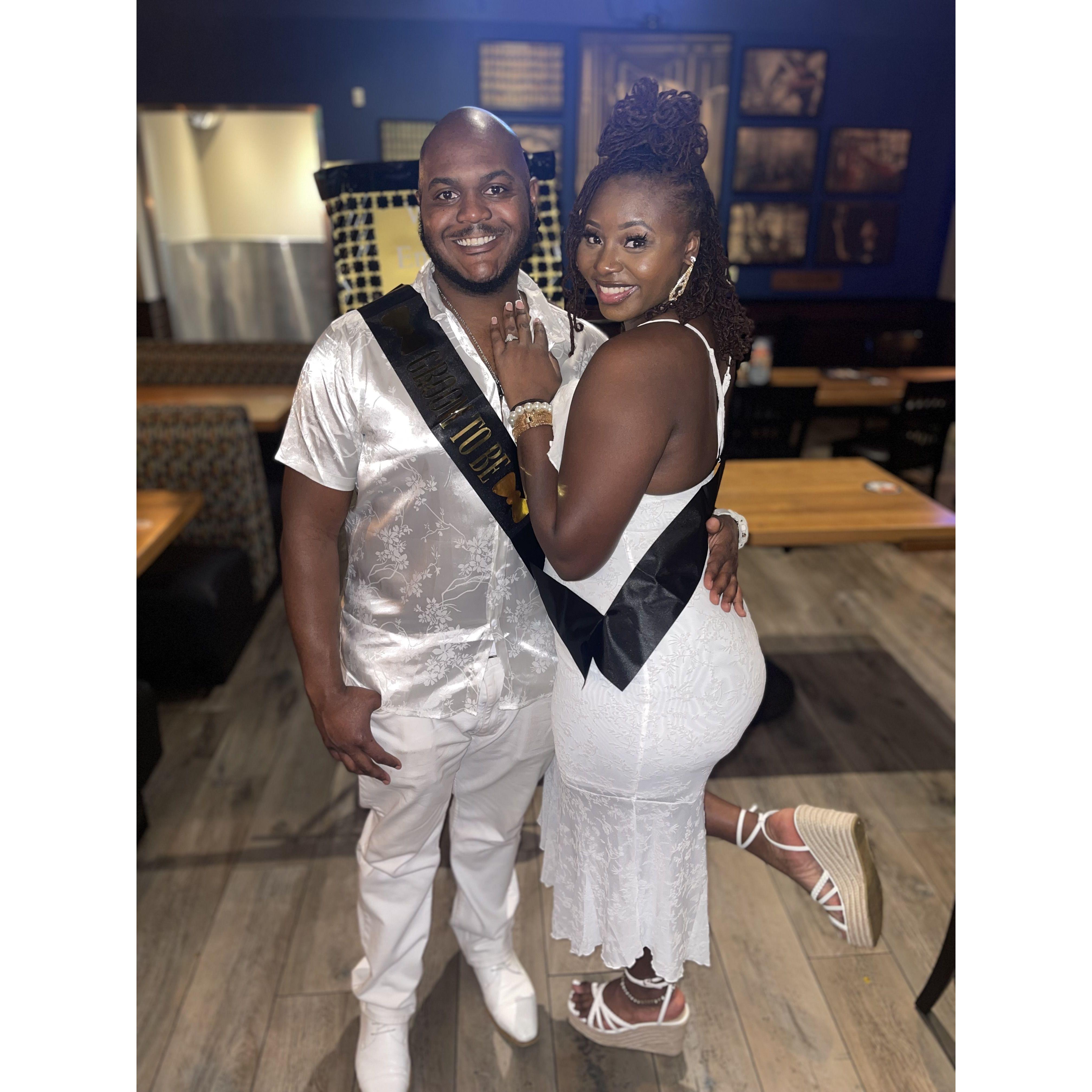 Our engagement dinner