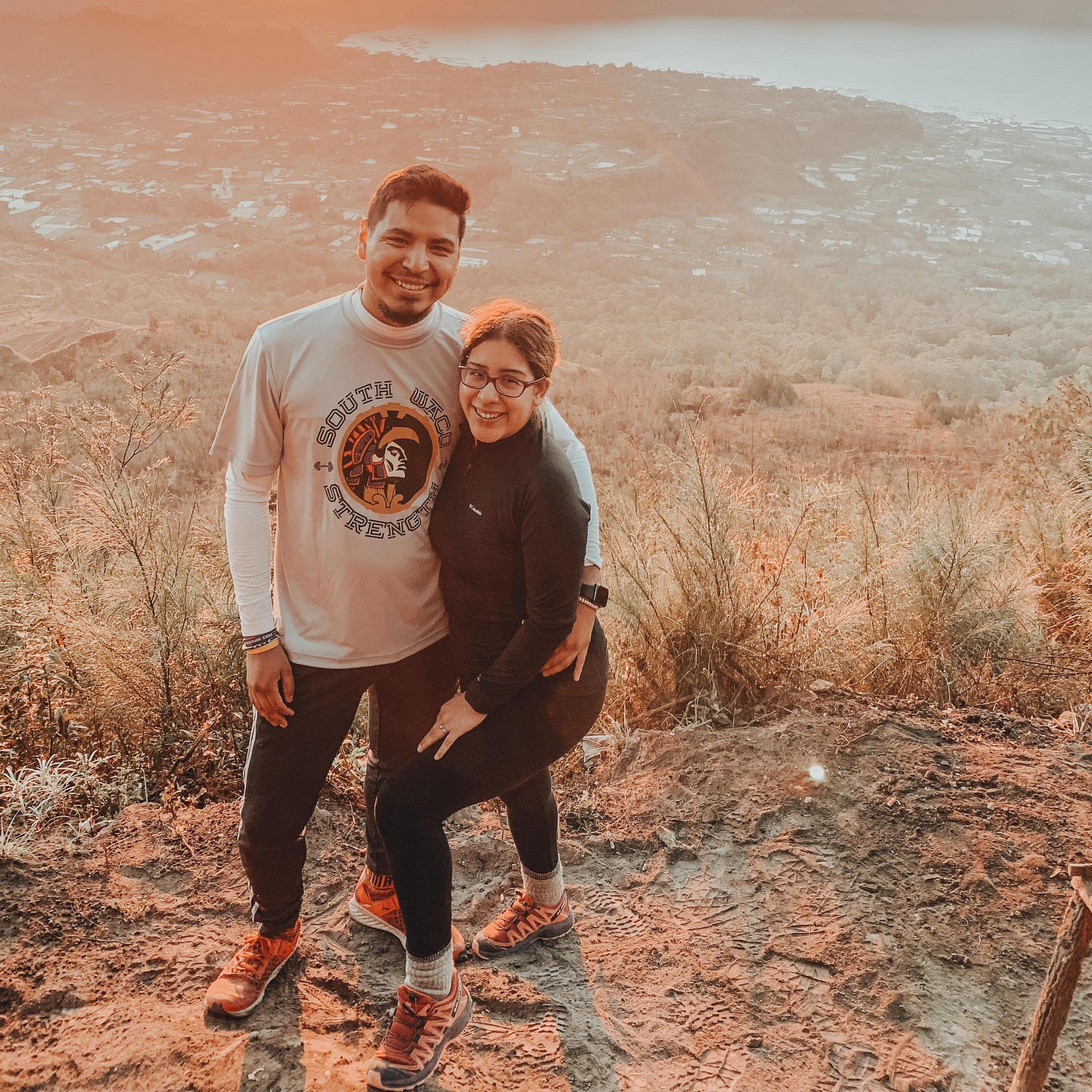 On top of Mt. Batur in Bali