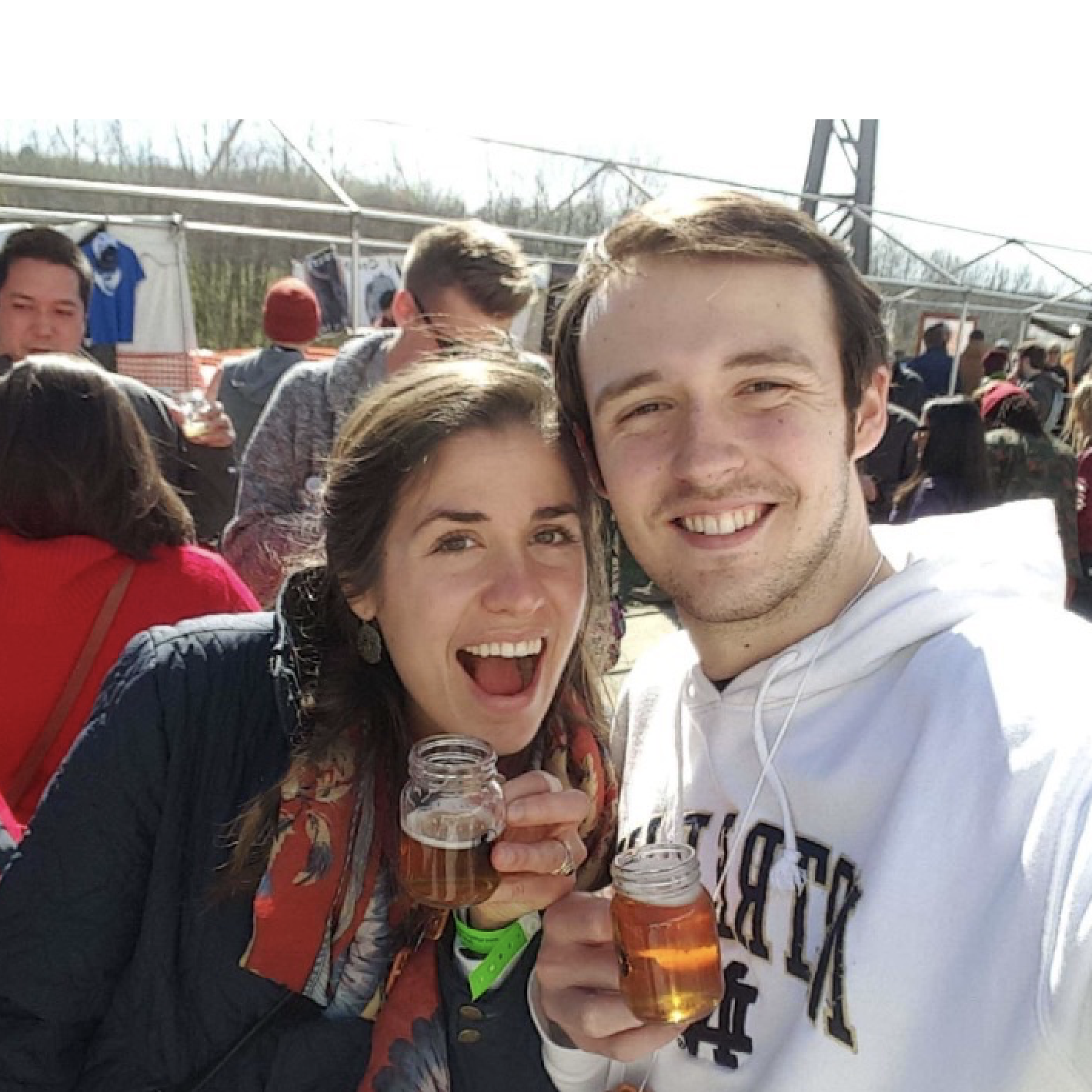 One of our favorite pastime - enjoying craft beers at the Bloomington Beerfest!