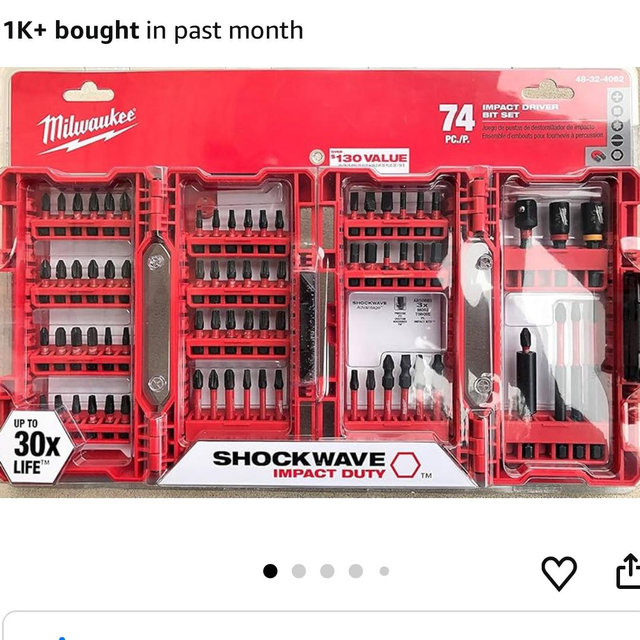 Milwaukee Shockwave Impact Driver Bit Set (74 Piece) 48-32-4062