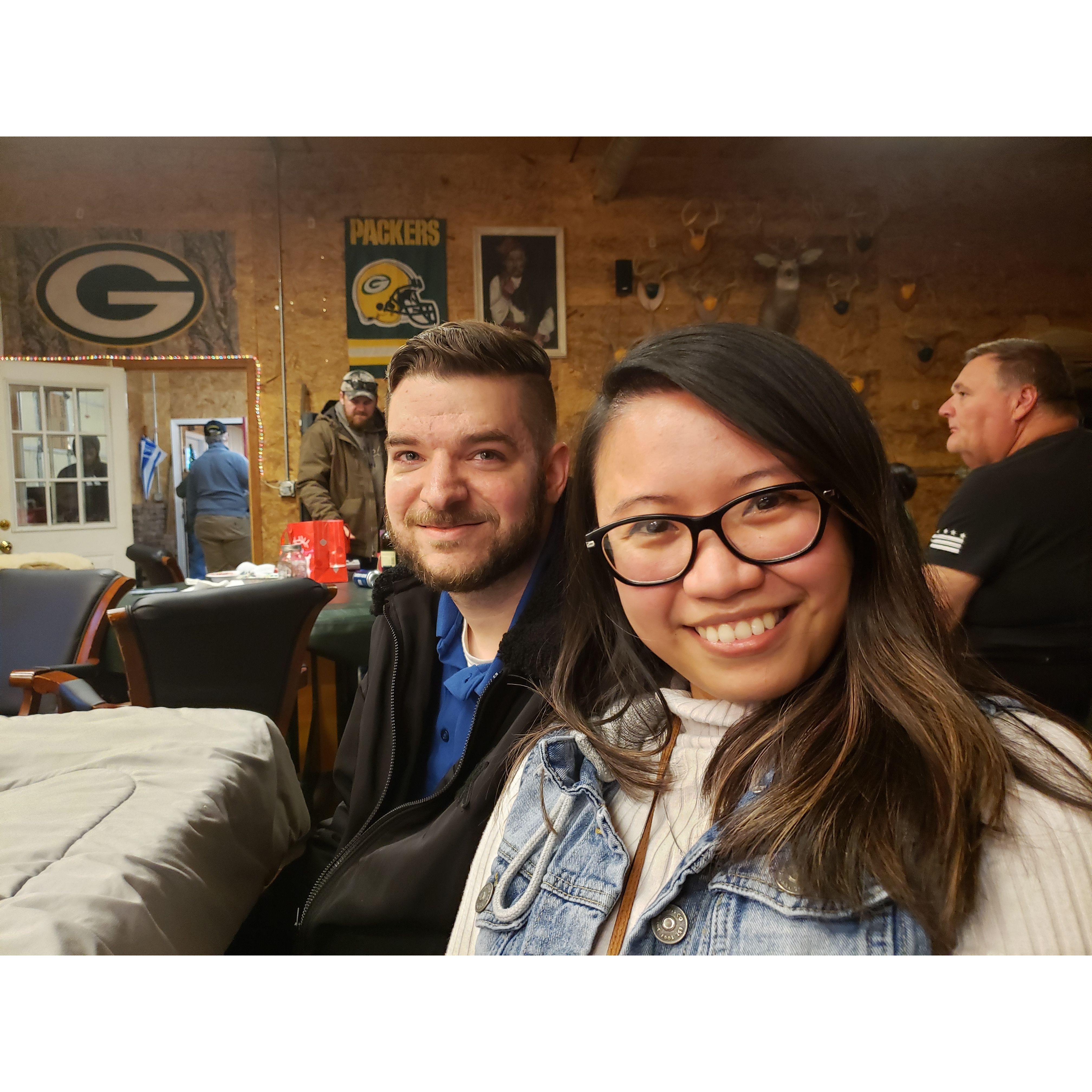 The first pic we took when I first introduced him to all of my titas!