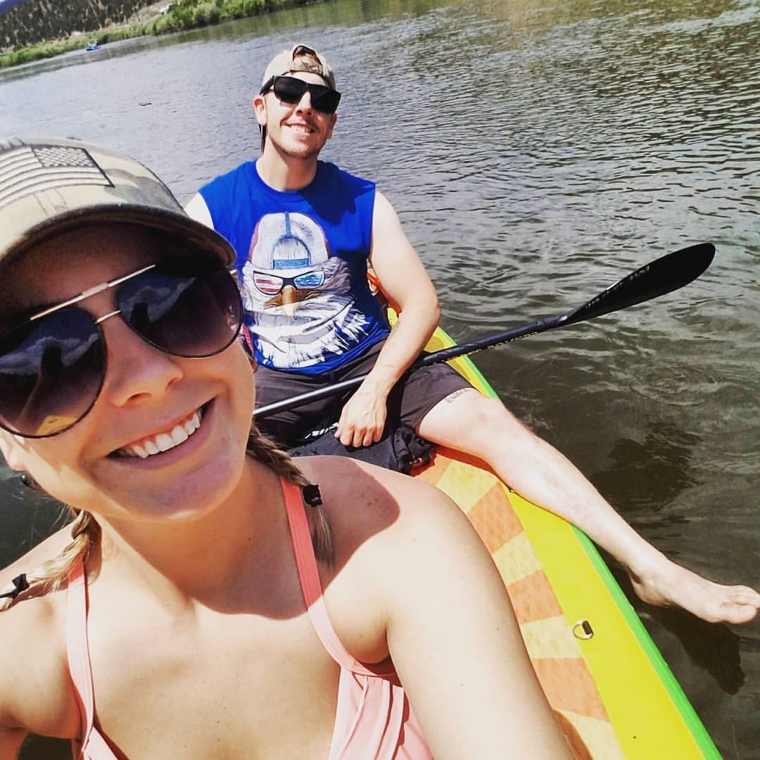 our first date: floating the river in stagecoach colorado