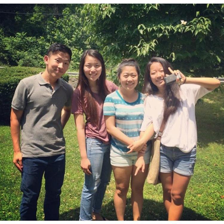 Our first picture together 4 years ago, just as friends.